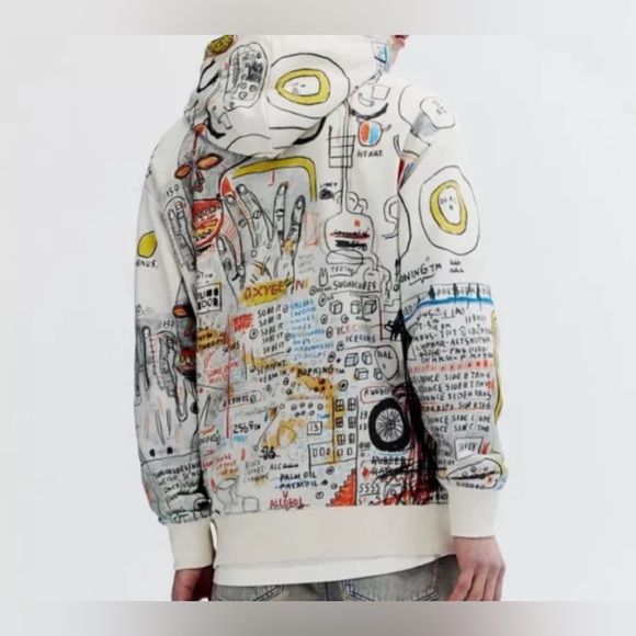 Basquiat x Ev Bravado & Tela D'Aore x H&M - Hoodie Size Medium NWT - Picture 3 of 5